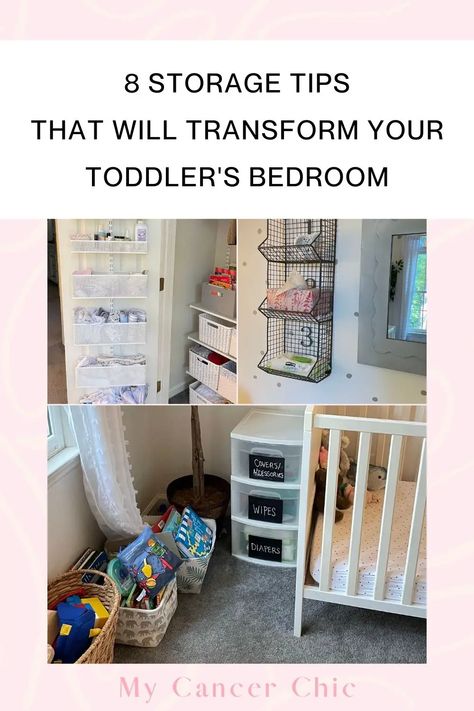 With these simple organization tips, you can create simple storage solutions for your toddler room. Here are 8 tips to help you organize today! Toddler Clothing Organization, Toddler Girl Bedroom Organization Ideas, Toddler Bedroom Storage Ideas, Organizing Toddler Room, Toddler Room Layout, Small Kids Room Organization, Toddler Clothes Storage, Toddler Bedroom Storage, Toddler Clothes Organization