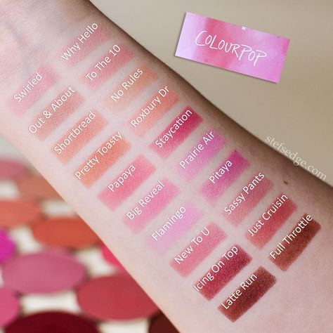 Colourpop Pressed Powder Blush Swatches - Stef's Edge Colourpop Swatches, Drugstore Blush, Blush Swatches, Colourpop Blush, Empty Palette, Magnetic Palette, Purple Blush, Recycle Bin, Dream List