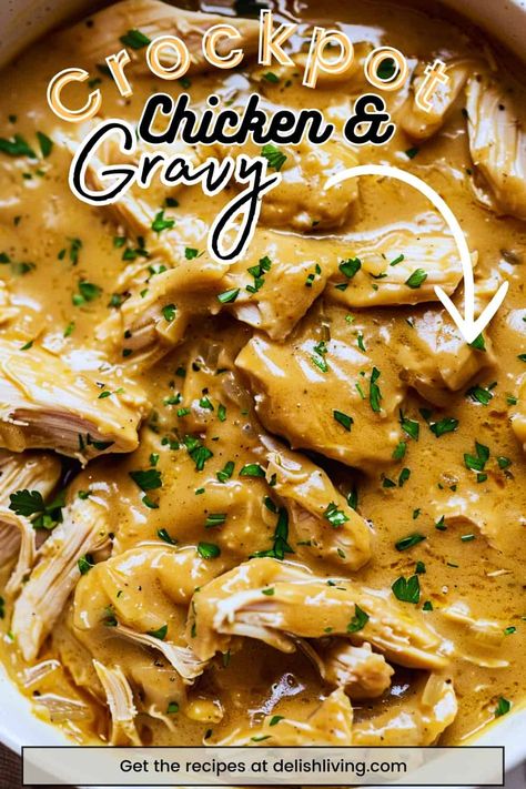 Crockpot Chicken And Gravy Crockpot Chicken Gravy And Rice, Savory Slow Cooker Chicken With Gravy, Creamy Crockpot Chicken And Gravy, Chicken With Gravy Crockpot, Crock Pot Chicken And Gravy Slow Cooker, Crockpot Chicken And Gravy Slow Cooker, Chicken Leg Crockpot Recipes, Chicken And Gravy Instant Pot, Crockpot Chicken Thighs Recipes