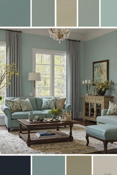 Discover why Sherwin Williams Rainwashed is our top pick for 2024 living room color trends. Dive into our comprehensive review for expert insights. #ad    interior design ideas, interior design styles, interior design trends, home design services #Colortrend #wallpaint2024 #color2024  #DIYpainting #DIYhomedecor #Fixhome Sherwin Williams Rainwashed, Rainwashed Sherwin Williams, Styles Interior Design, 2024 Living Room, Best Wall Paint, Teal Interiors, Solid Wood Kitchen Cabinets, Ad Interior, Paint For Kitchen Walls