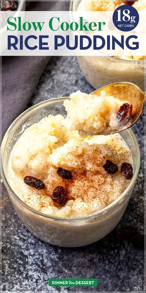 Crockpot Rice Pudding, Vanilla Rice Pudding, Slow Cooker Rice Pudding, Rice In Crockpot, Academia House, Dessert For A Crowd, Old Fashioned Rice Pudding, Slow Cooker Rice, Baked Rice Pudding