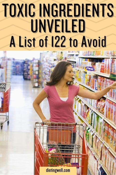 Uncover the shocking truth about 122 toxic ingredients hidden in everyday foods. Arm yourself with knowledge and protect your family's well-being. Download our free checklist now. #FoodSafety #ToxicIngredients Ingredients To Avoid, Anti Oxidant Foods, Reading Food Labels, Lower Back Pain Exercises, Toxic Foods, Free Checklist, Receding Gums, Food Additives, Food Info