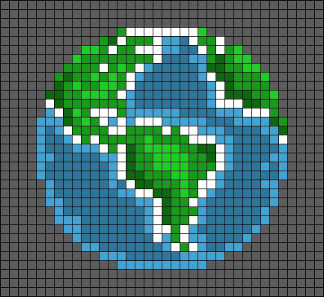 Earth Perler Beads, Planet Cross Stitch, Pixel Quilting, Earth Planet, Art Perle, Pixel Art Templates, Motifs Perler, Pixel Art Grid, Graph Paper Art