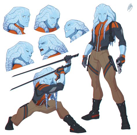 From personal Star wars comic book project "Knights of the old Republic - The Civil War" Star Wars Races, Ocean Character Design, Star Wars Creatures, Starwars Oc, Star Wars Comic Books, Star Wars Species, Twi Lek, Star Wars Character, Star Wars Design