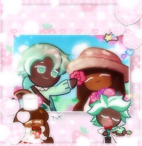 Creds to the original artist! ^_^ ⋆ 🎀 ⋆ Mint Choco x Cocoa edit!! ⋆ 🍮 ⋆ Give creds if u rep0st!! Mint Cocoa Cookie Run, Mint Choco Cookie X Cocoa Cookie Run, Mint Choco Cookie Run, Mint Choco Cookie, Crk Icons, Avocado Cookies, Cookie Run Ovenbreak, Mint Cocoa, Custard Cookies