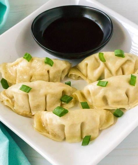 Instant Pot Frozen Dumplings (Potstickers) Frozen Pot Stickers, Frozen Potstickers, One Week Meal Plan, Frozen Dumplings, Pot Stickers, Asian Inspired Recipes, Insta Pot, Interesting Food, Inspired Recipes