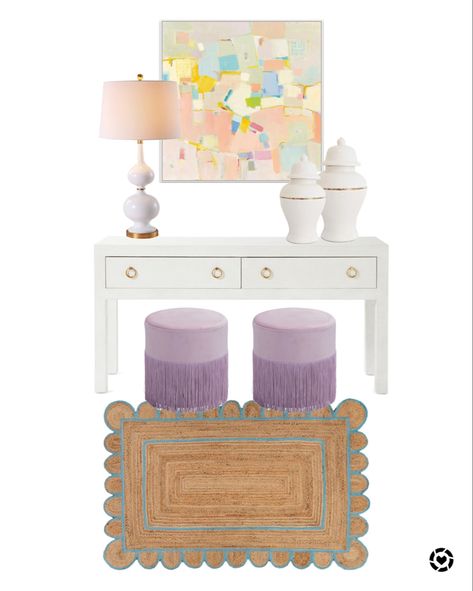 Colorful Entryway Table, Foyer Ottoman, Colorful Foyer, Rug Sisal, Target Table, Console Table Sofa, Entry Way Table, Etsy Home, Temple Jar