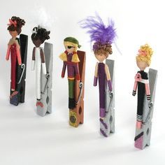 Toothpick Crafts, Clothespins Diy, Clothespin Art, Clothespin Crafts, Pin Crafts, Wood Peg Dolls, Clothes Pegs, Worry Dolls, Bendy Doll