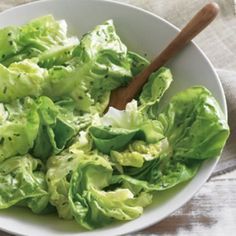 Butter Lettuce with Mustard Vinaigrette | Williams Sonoma Lettuce Salad Recipes, Mustard Vinaigrette, Butter Lettuce, Favorite Salad, Lettuce Salad, Easy Lunch Recipes, Easy Salads, Butter Chicken, Delicious Salads