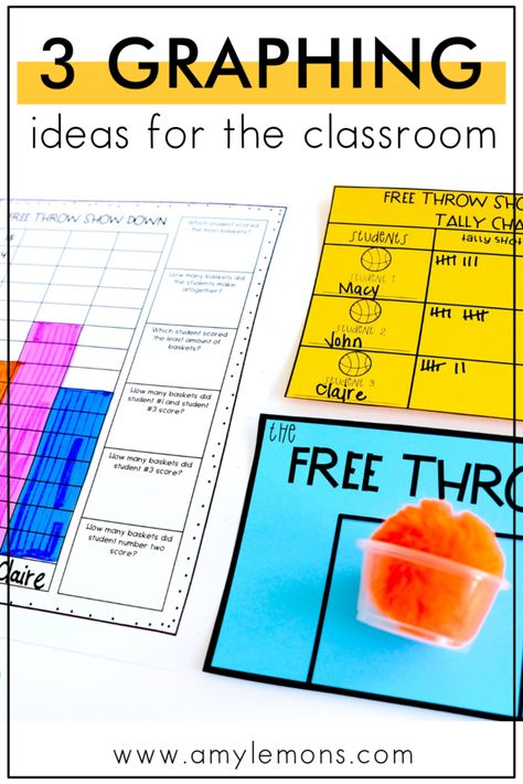 3 graphing ideas for the classroom Data Activities, Ideas For The Classroom, Amy Lemons, 3rd Grade Activities, Student Numbers, Graphing Activities, 4th Grade Math, 3rd Grade Math, 2nd Grade Math