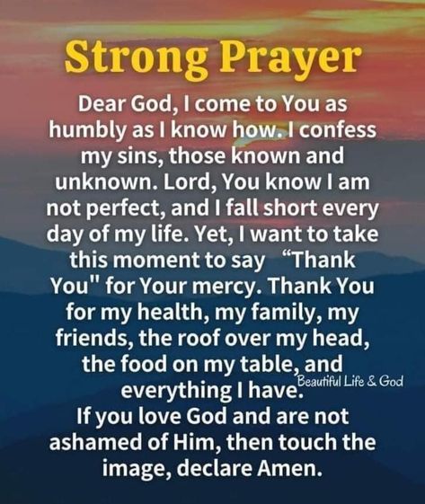 Powerful Morning Prayer, Prayer For My Family, Prayer For Guidance, Deliverance Prayers, Good Morning Spiritual Quotes, Morning Prayer Quotes, Bedtime Prayer, Everyday Prayers, Spiritual Prayers