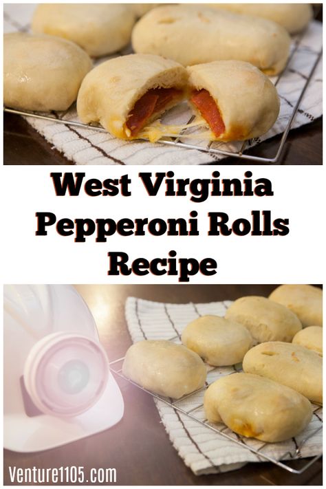 Easy West Virginia Pepperoni Rolls recipe - uses a bread maker. #easymeals #lunch #WestVirginia Dough For Pepperoni Rolls, Peporoni Rolls, Wv Pepperoni Rolls Recipe, Wv Pepperoni Rolls, Pepperoni Balls, West Virginia Pepperoni Rolls Recipe, West Virginia Pepperoni Rolls, Easy Pepperoni Rolls, Homemade Pepperoni Rolls