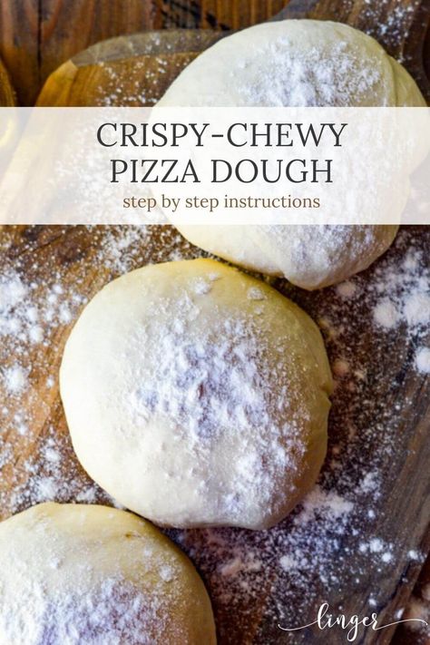 How to make perfect homemade pizza dough by hand. A delicious crust that is crispy on the outside and chewy on the inside. This homemade recipe is both easy and fool-proof. #pizzadough #pizzacrust #homemadepizza #pizza #breadrecipes #homemadepizzadough Perfect Homemade Pizza, Italian Pizza Dough Recipe, Best Pizza Dough Recipe, Pizza Oven Recipes, Pizza Dough Recipe Easy, Crispy Pizza, Best Pizza Dough, Sourdough Pizza, Pizza Dough Recipe