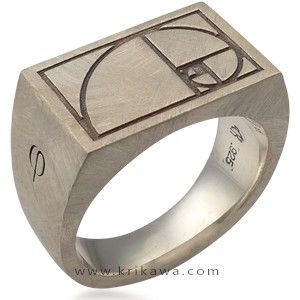 As a designer, this ring featuring the 'Golden Spiral/Ratio' is an absolute must. Golden Spiral, Antique Engagement Ring, Signet Ring Men, My Jewelry, Mens Silver Rings, Men's Rings, Signet Ring, Ring Designs, Jewelry Inspiration