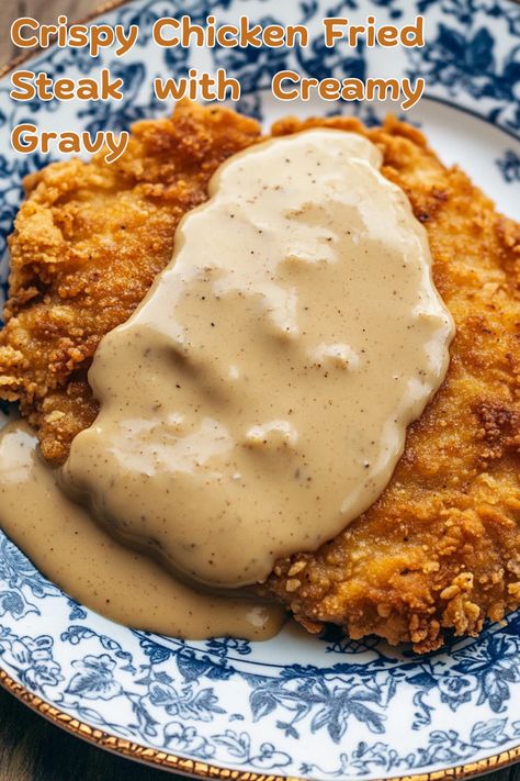 Love Chicken Fried Steak? This crispy, golden Southern classic is smothered in rich, creamy gravy and perfect for dinner! 🍽️ Serve with mashed potatoes for the ultimate comfort meal. Easy, delicious, and a family favorite! Save this now! #ChickenFriedSteak #SouthernCooking #ComfortFood #CrispyAndCreamy Dinner Ideas Quick, Quick Delicious Meals, Homemade Dinner Recipes, Recipes Easy Quick, Fried Steak, Flavorful Meals, With Mashed Potatoes, Chicken Fried Steak, Dinner Recipes Easy Quick