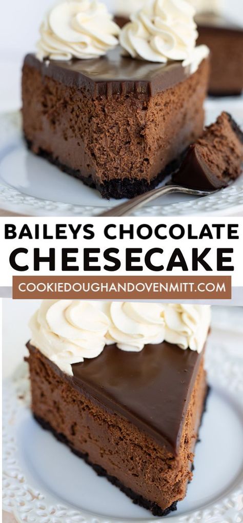 Baileys Chocolate Cheesecake, The Perfect Cheesecake, Baileys Irish Cream Recipes, Irish Cream Recipe, Perfect Cheesecake, Baileys Recipes, Recipes With Whipping Cream, Chocolate Cheesecake Recipes, Cheesecake Chocolate