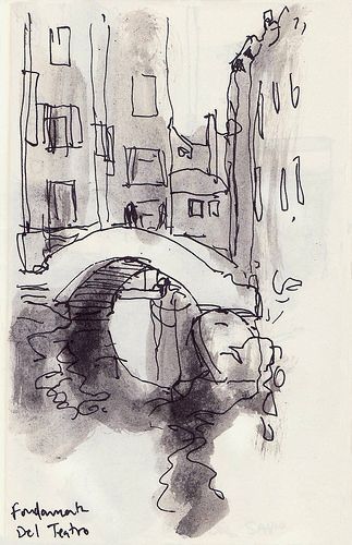 Istoria Artei, Pen And Wash, Journal Sketchbook, Ink Wash, 수채화 그림, Sketchbook Ideas, Arte Sketchbook, Pen And Watercolor, Ink Sketch