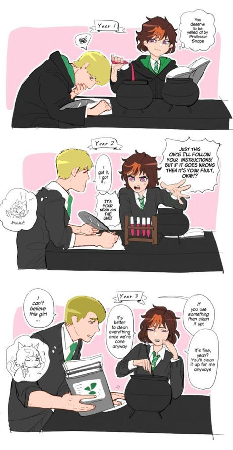 And the years go by | Merula Snyde | Know Your Meme Merula Snyde, Harry Potter Rpg, Harry Potter Comics, Potter Facts, Harry Potter Drawings, Hogwarts Mystery, Harry Potter Anime, Harry Potter Facts, Harry Potter Fan Art