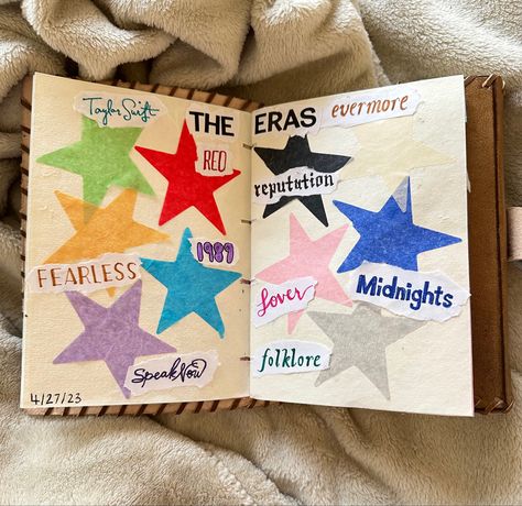 swiftie taylor swift core aesthetic journal scrapbook the eras tour taylorcore journaling scrapbooking Taylor Swift Core Aesthetic, Taylor Swift Core, Taylor Swift Book, Music Journal, Taylor Swift Party, Taylor Swift Tour Outfits, Pretty Journals, Aesthetic Journal, Swift Tour