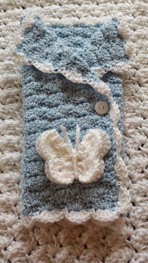 Lily's Angel Closet: Clothes for baby Luke Preemie Crochet Blanket, Angel Baby Crochet, Crochet Preemie Hats, Angel Baby Gowns, Angel Baby Clothes, Angel Baby Patterns, Baby Cocoon Pattern, Preemie Crochet, Crochet Cocoon