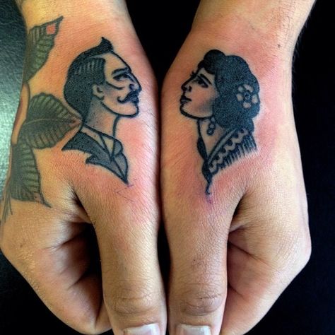 Old School American Traditional Tattoos, Jeremiah Tattoo, Twisted Tattoos, Thumb Tattoo, Cameo Tattoo, Tattoo Board, Old School Tattoo Designs, Geniale Tattoos, American Traditional Tattoo