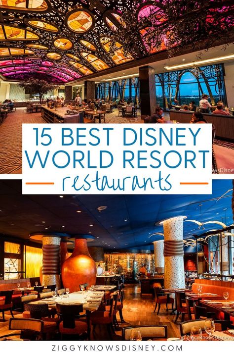 Disney World restaurants Must Eat Restaurants At Disney World, Disney Restaurants 2023, Wdw Restaurants, Best Disney Hotels, Disney Nights, Restaurants At Disney World, Best Disney World Resorts, Dining At Disney World, Best Disney Restaurants