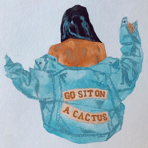 Go Sit On A Cactus, Sit On A Cactus, Dj Party, Playlist Covers, Inspiring Art, Anatomy Reference, Social Distancing, Romper Pants, Cartoon Art Styles