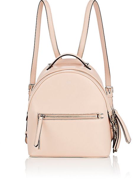 Fendi Women's Embellished Mini-Backpack Light Pink Bag, Light Pink Backpack, Pink Mini Backpack, Fendi Backpack, Cl Fashion, Decorated Bags, Studded Backpack, Studded Bag, Women Bags Fashion