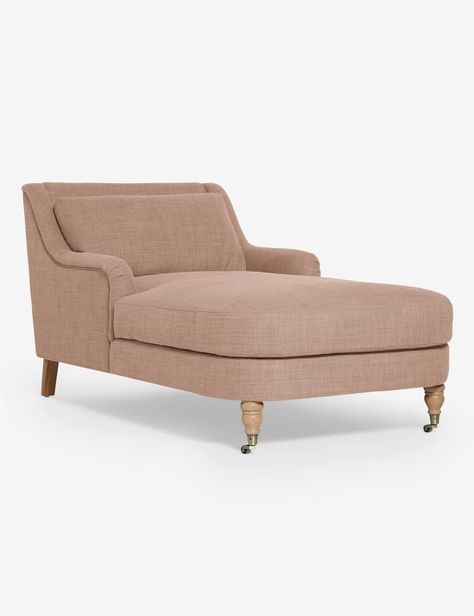 Rivington Chaise by Ginny Macdonald Terracotta Linen, Burled Wood Furniture, Disc Interiors, Contemporary Sofas, Bedroom Nook, Dining Room Storage, Lulu And Georgia, Exclusive Furniture, Wall Bed