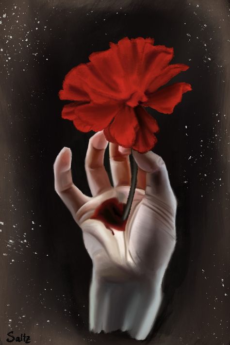 a hand holding a flower painting Hadestown Flower, Hadestown Art, Hadestown Musical, Random Art, Aesthetic Wallpapers, Broadway, Musical, Art Pieces, Art Inspiration