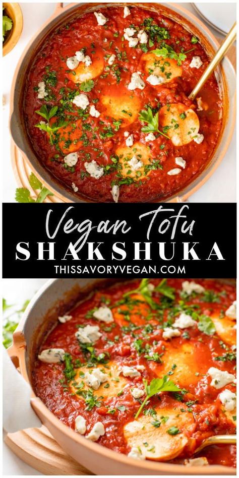 Vegan Breakfast Soup, Hot Vegan Breakfast, Delicious Tofu Recipes, Vegan Arabic Food, Vegan Egg Recipes, Mediterranean Tofu Recipes, Vegan Middle Eastern Food, Vegetarian African Recipes, Vegan Middle Eastern Recipes