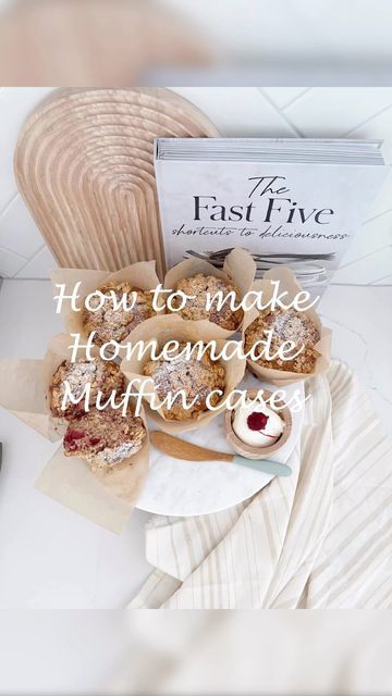 Home styling with dina on Instagram: "HOMEMADE MUFFIN CUPS ( cases) Hi beauties 🥰, today is a little tutorial video how I make my own muffin cases using baking paper . Happy Thursday 🥰. ✨SAVE it for later 💕 . . . . . . . . . . #tutorial#instatutorial #muffincups #tutorials #kmartkitchen #kmartlovers #kmartaus #homemade #kitchen #baking #neutralhome #homeofinsta #homebake #papercupcake #easybaking" Nancy Birtwhistle, Fast Five, Homemade Muffins, Home Styling, Paper Cupcake, Muffin Cups, Baking Paper, Kitchen Baking, How To Make Homemade