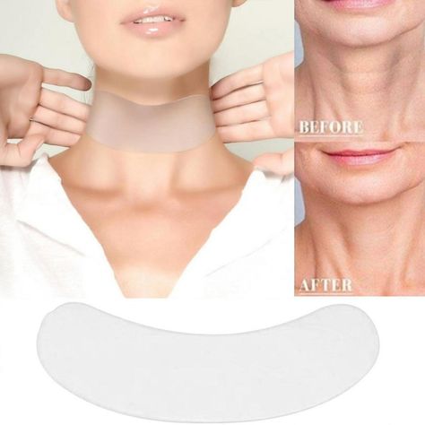 Silicone Neck Patch 100% Medical Grade Re-Useable Reduces Wrinkles/Anti-Aging Reusable Make Sure Your Face Area Is Thoroughly Clean, Dry, And Free Of Moisturizers, Sunscreen, Etc. (Products May Interfere With The Adhesion Process.) Wear One Hour Or In Your Sleep Remove The Silicone Pad Slowly In An Upward Motion. Wash The Pad Using Mild Soap Free Of Moisturizers, Emollients Or Oils. Allow To Air Dry In A Clean Location. Do Not Use Any Kind Of Towel. Once It's Dry, Replace The Plastic Cover. Use Chin Wrinkles, Microcurrent Facial, Bag Patches, Neck Wrinkles, Facial Wrinkles, Skin Aging, Transparent Bag, Beauty Devices, Prevent Wrinkles