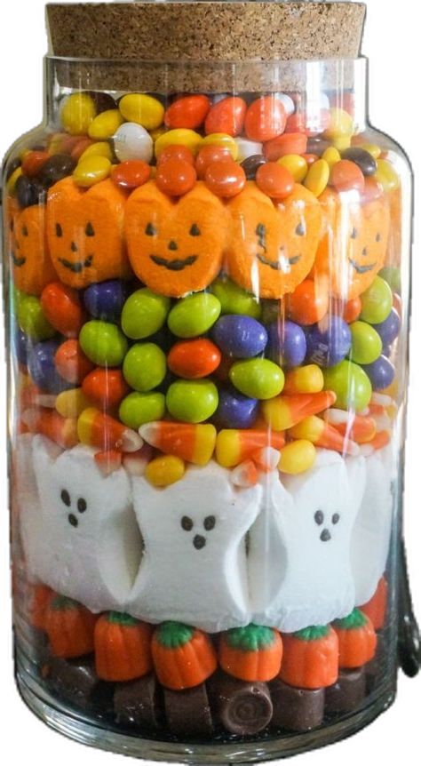 Halloween Candy Dome, Pumpkin Candy Jar, Jack O Lantern Candy Bucket, Ghost Candy Bowl, Rolo Chocolate, Halloween Candy Jar, Halloween Candy Bowl, Large Glass Jars, Types Of Candy