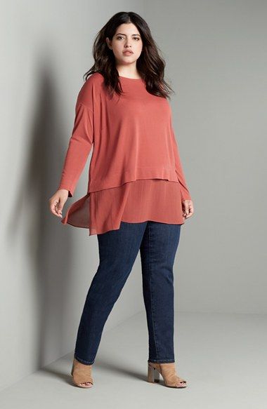 Slim Jeans Outfit, Plus Size Legging Outfits, How To Wear Culottes, How To Wear Flannels, Leggings Plus Size, How To Wear Leggings, Stitch Fix Outfits, Plus Size Leggings, Plus Size Womens Clothing