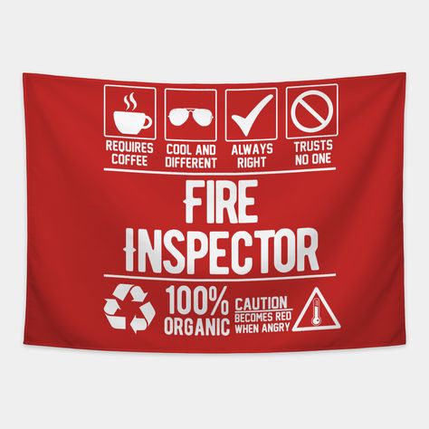 Fire Inspector Job -- Choose from our vast selection of tapestries to match with your desired size to make the perfect custom tapestry. Pick your favorite: Movies, TV Shows, Art, and so much more! Available in small, medium, large. Perfect for decorations in apartments, bedrooms, and dorm rooms. White Tapestry, Skin Care Specialist, Nursing Teacher, Name Logo, Dorm Rooms, The North Face Logo, Retail Logos, Tv Shows, Tapestry