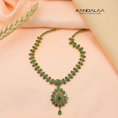 Ruby & Emerald Necklaces Emerald Necklace Indian, Emerald Haram, Emerald Necklaces, Necklace Indian, Ruby Emerald, Emerald Necklace, Gold Necklaces, July 11, Gold Jewellery