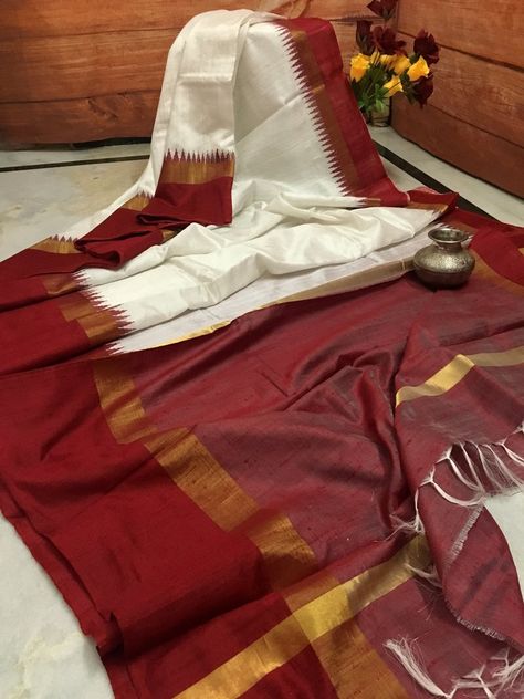 Dupion Silk Saree, Maroon Saree, Classic Color Palette, Wedding Saree Collection, White Saree, Linen Saree, Saree Models, Saree Trends, Kanchipuram Saree