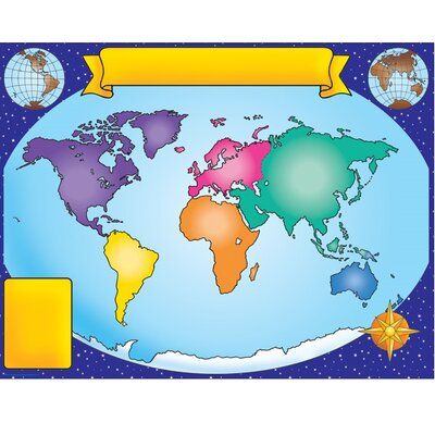 Teachers Friend World Map Friendly Chart 17x22 Giant World Map, National Geographic Maps, Folded Maps, Continents And Oceans, History Wall, North America Map, Geography Lessons, America Map, Teacher Created Resources