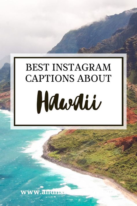 Best Instagram captions about Hawaii Hawaii Ig Captions, Hawaii Instagram Captions, Vacation Captions For Instagram, Inspiring Captions, Hawaii Quotes, Hawaiian Aesthetic, Hawaii Instagram, Best Instagram Captions, Vacation Captions