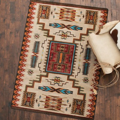 Vision Catcher Rust Rug Collection Western Bedding Sets, Native American Rug, Rust Rug, Southwest Rugs, Texas Western, Western Rooms, Western Bedding, Black Forest Decor, Southwestern Decor