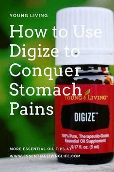 How to use Digize Essential Oil from Young Living to Conquer Stomach Pains! #lowerbacktattoos Young Living Digize, Digize Essential Oil, Essential Oil Roller Balls, Are Essential Oils Safe, Essential Oils For Pain, Essential Oil Remedy, Young Living Essential Oils Recipes, Oil Remedies, Yl Essential Oils