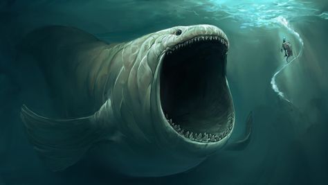 Sea Monsters - Imgur Scary Fish, Sea Monster Art, Creature Marine, Game Fishing, Ocean Adventure, Creature Fantasy, Monster Legends, Deep Sea Creatures, رعب نفسي