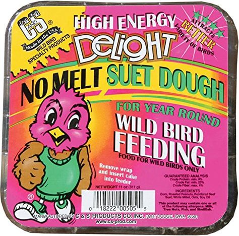 Outdoor Décor-C  S Products High Energy Delight Pack of 12 * Find out more about the great product at the image link. No Melt Suet, Bird Suet, Suet Cakes, High Metabolism, Soy Oil, Bird Feeding, Cake Mixture, Wild Bird Food, Bird Food