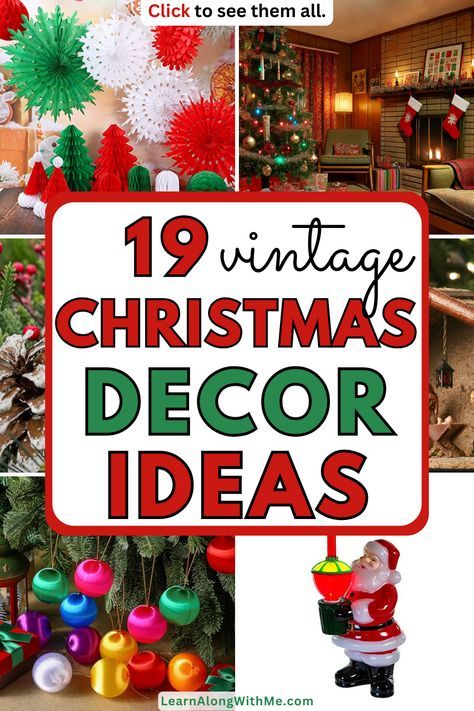 Retro Christmas Diy Vintage Ornaments, 1960s Christmas Tree, Vintage Christmas Bedroom Decor, Vintage Xmas Tree Decorating Ideas, Old Fashioned Christmas Tree Decorations, Vintage Christmas Party Ideas, Old Time Christmas Decorations, Old Fashion Christmas Decorating Ideas, Old Christmas Decorations