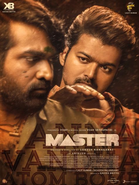 Master Vijay, South Film, Anirudh Ravichander, Movie Teaser, Vijay Actor, Actor Picture, Tamil Movies, New Poster, Upcoming Movies