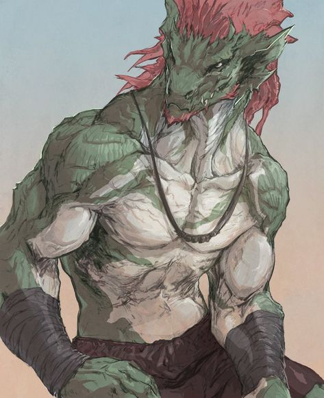 Monster Silver (@Unrealien1) / X Humanoid Dragon Male, Lizardfolk Art, Dragonborn Character Design, Humanoid Dragon, Dragon Born, Dnd Character Art, Dungeons And Dragons Characters, D&d Dungeons And Dragons, Dnd Art