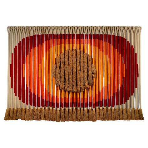 Monumental 'Sunburst" by Fiber Artist Jane Knight, 1970s For Sale at 1stDibs Theater School, Textile Installation, Alexander Girard, Modern Tapestries, Grosse Pointe, Alexander Calder, Modern Art Decor, Fiber Artist, Eero Saarinen