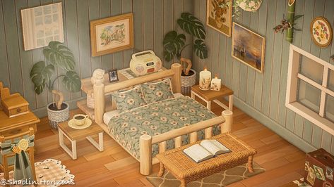 Acnh Bedroom, Cottagecore Animal Crossing, Cottagecore Bedroom, Acnh Cottagecore, Animals Crossing, Bedroom Ideas Aesthetic, Spring Bedroom, Animal Crossing Wild World, Animal Crossing Game