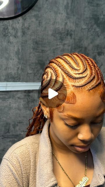 757Braider🦋 on Instagram: "Ginger babe🧡   April books are now open! Category: 16 stitch braids + curls  #bykmichele #757braids #757knotless #757feedins #757boxbraids #newportnewshair #newportnewsbraids #knotless #757hairstylist #757feedinsbraids #757cornrows #knotlessbraids" Braids Curls, Hoco Hair Ideas Curls, Birthday Hairstyles, Simple Prom Hair, Hoco Hair Ideas Short, Braided Prom Hair, Braided Cornrow Hairstyles, Stitch Braids, Hoco Hair Ideas Down